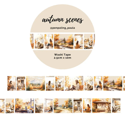 Washi tape Autumn Scenes - Penpaling Paula