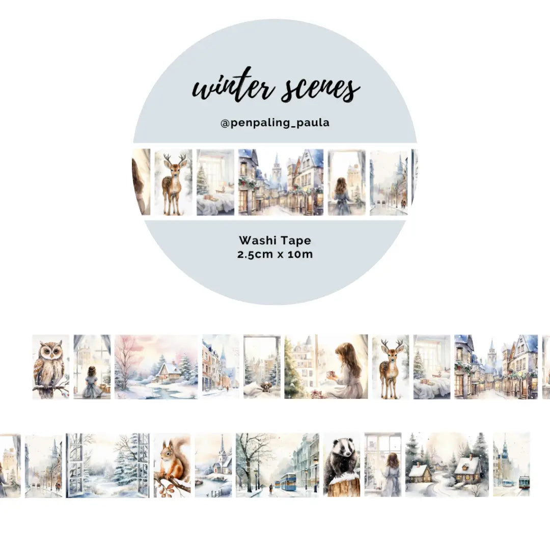 Washi tape Winter Scenes - Penpaling Paula