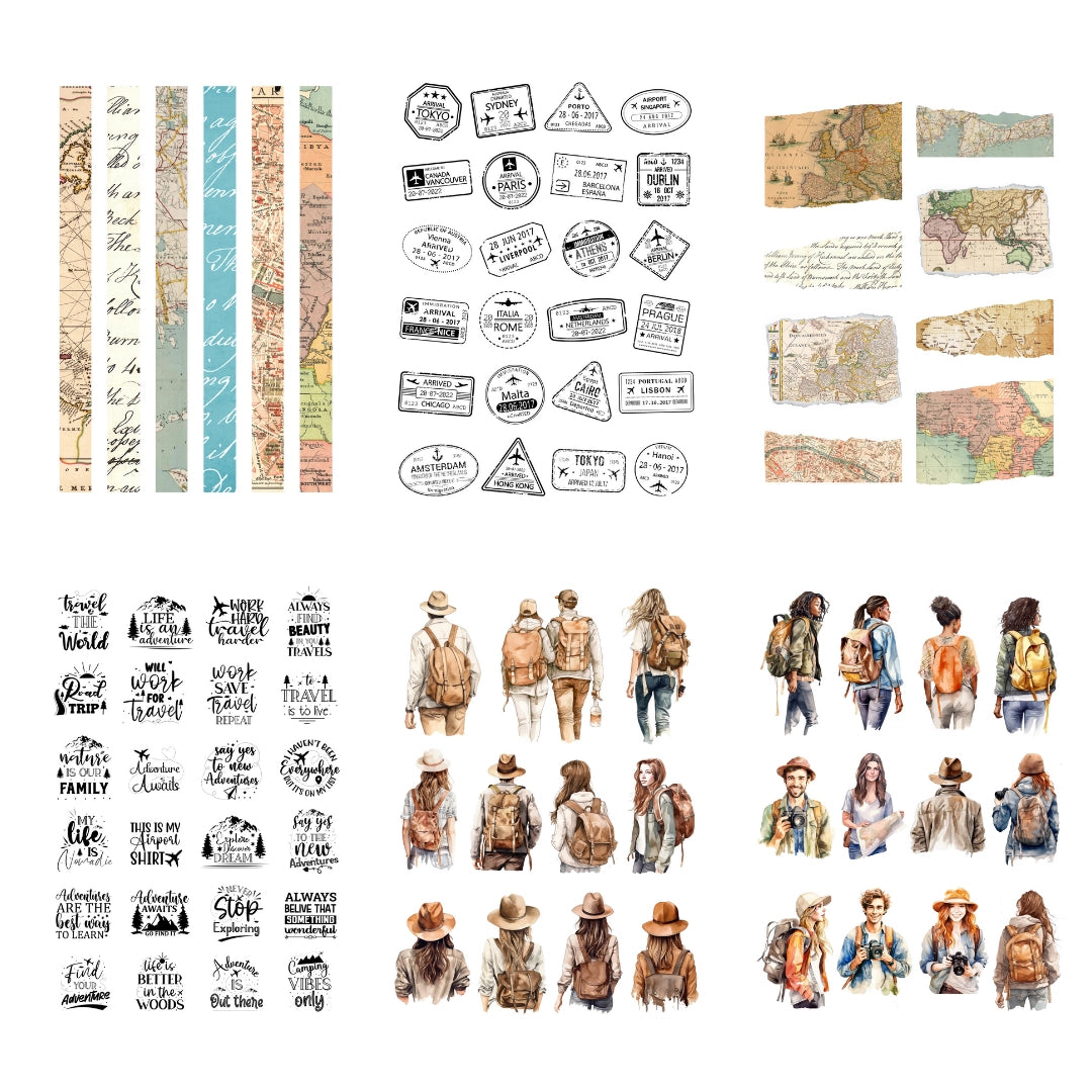 Stickerboek Travel the World - Penpaling Paula