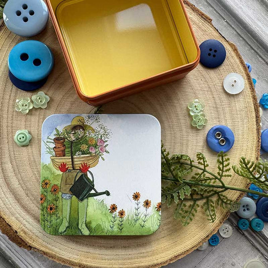 Vierkant blikje Flower Garden - Alex Clark