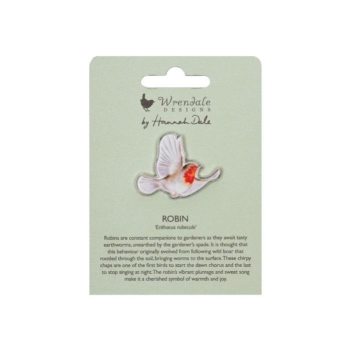 Pin Roodborstje Flying Robin - Wrendale
