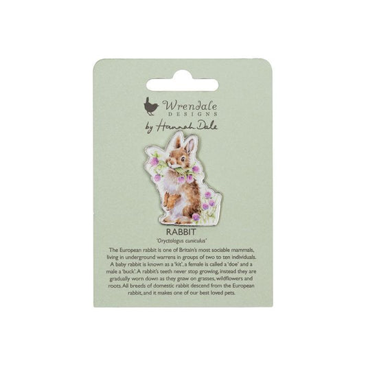 Pin Konijn Head Clover Heels - Wrendale