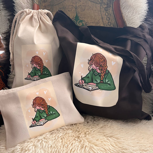 Katoenen tas bruin journaling - Lievia