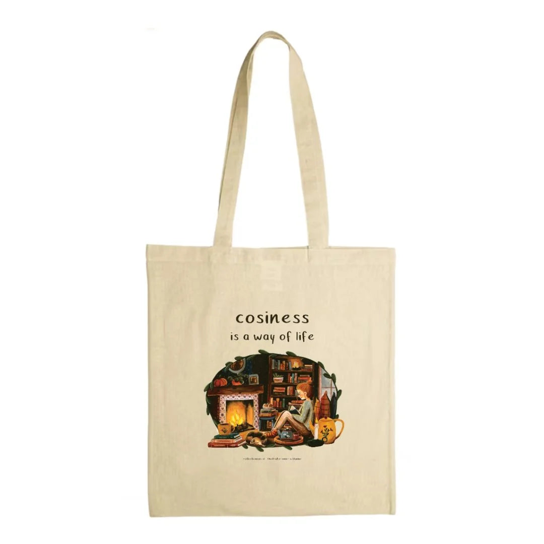 Katoenen tas Cosiness is a way of life - Esther Bennink