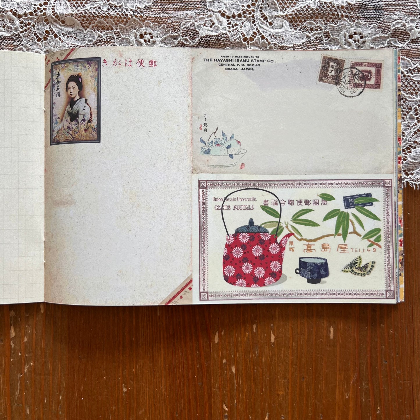Geïllustreerd notitieboekje Kimono - Gwenaëlle Trolez Créations