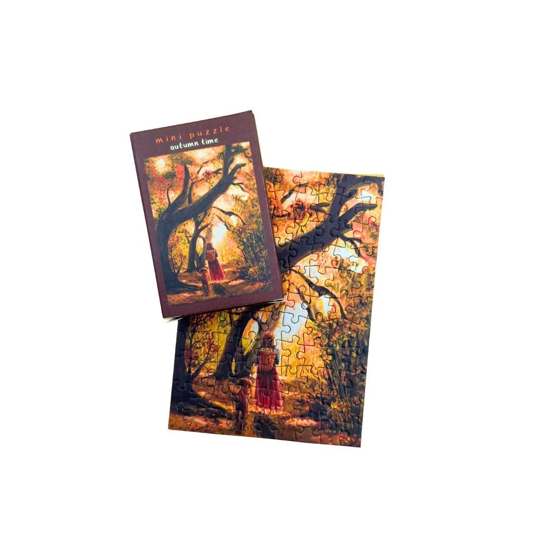 Mini puzzel Autumn Time - Esther Bennink
