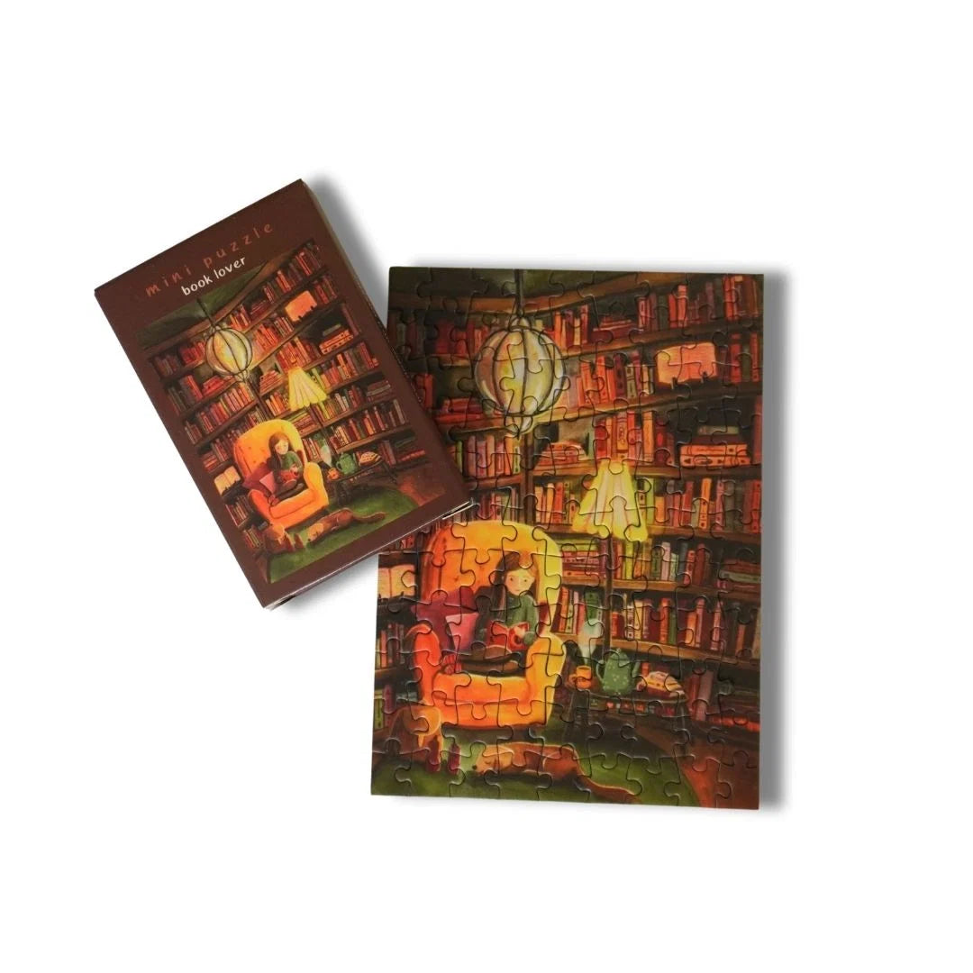 Mini puzzel Book lover - Esther Bennink