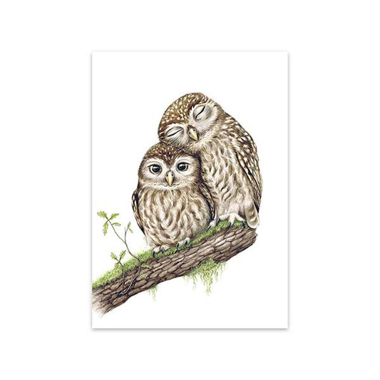 Kaart Snuggling Owls - MALUU