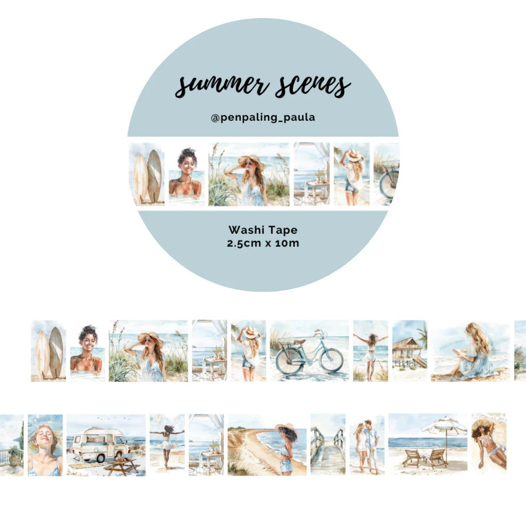 Washi tape Summer Scenes - Penpaling Paula