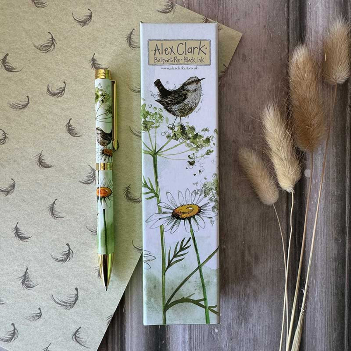 Pen Wren and Daisies - Alex Clark