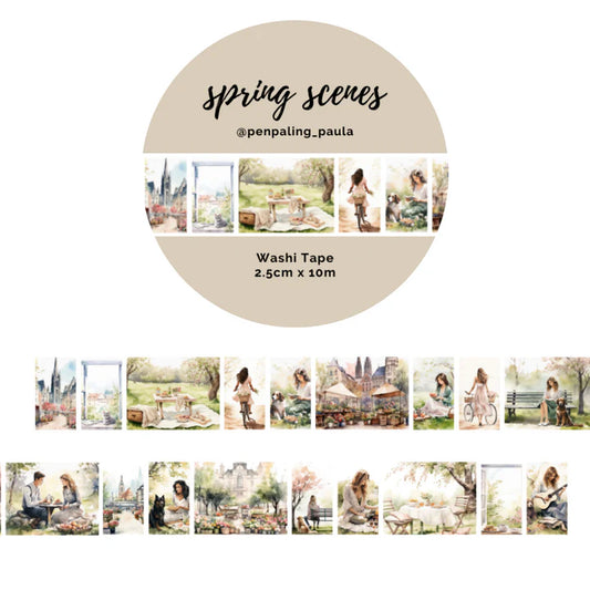 Washi tape Spring Scenes - Penpaling Paula