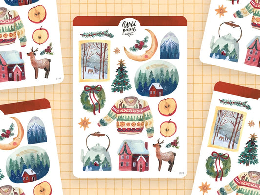 Stickervel Home for Christmas - Wild Pencil