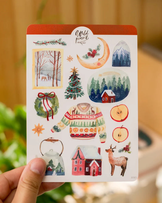 Stickervel Home for Christmas - Wild Pencil