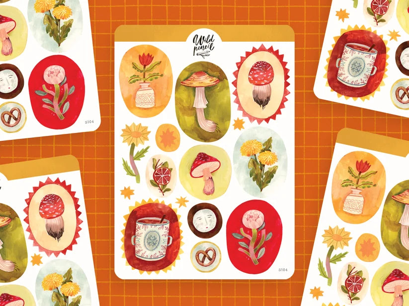 Stickervel Little Paintings - Wild Pencil