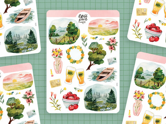 Stickervel Summer in the Nature - Wild Pencil