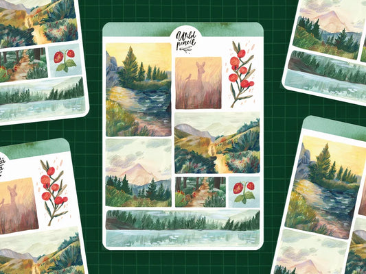 Stickervel Forest Landscapes - Wild Pencil