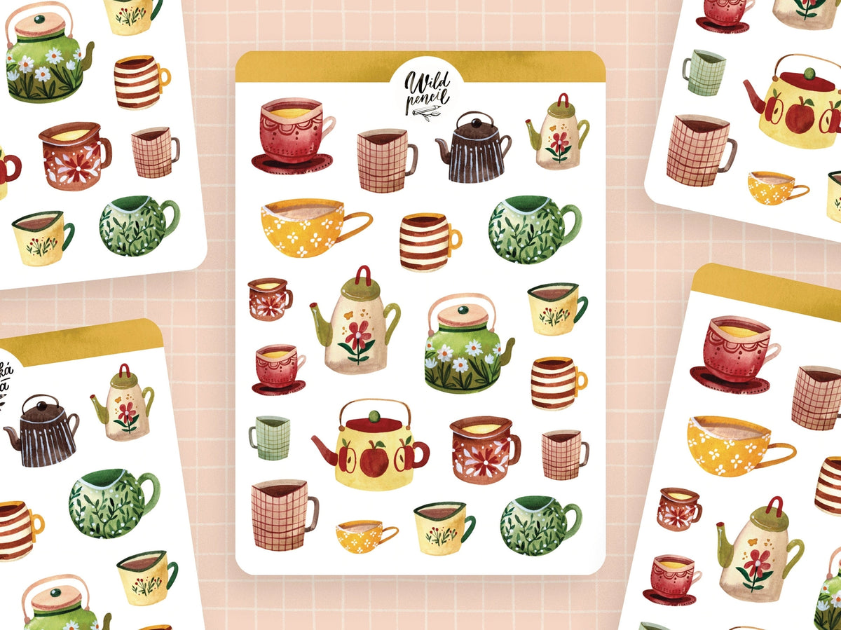 Stickervel Autumn Mugs - Wild Pencil