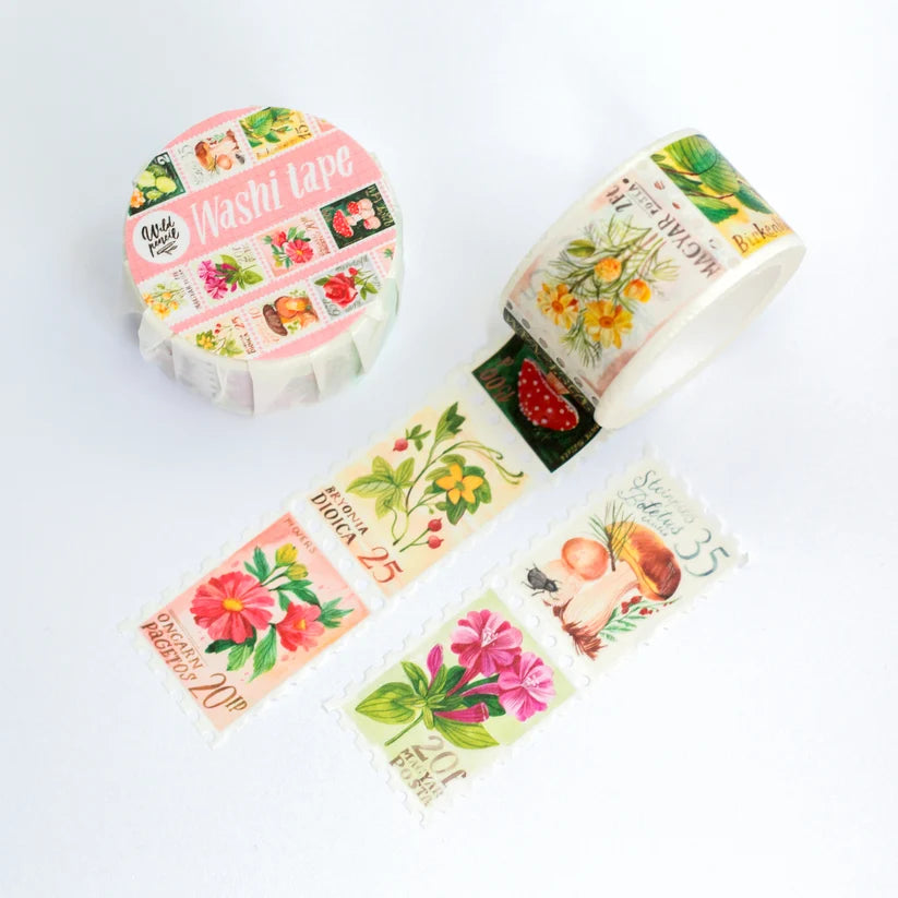 Washi tape Botanical Stamps - Wild Pencil