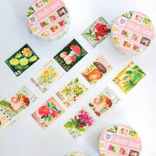 Washi tape Botanical Stamps - Wild Pencil