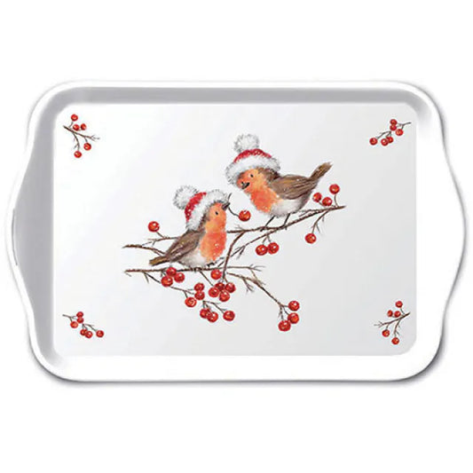 Klein dienblad Christmas Robins - Ambiente