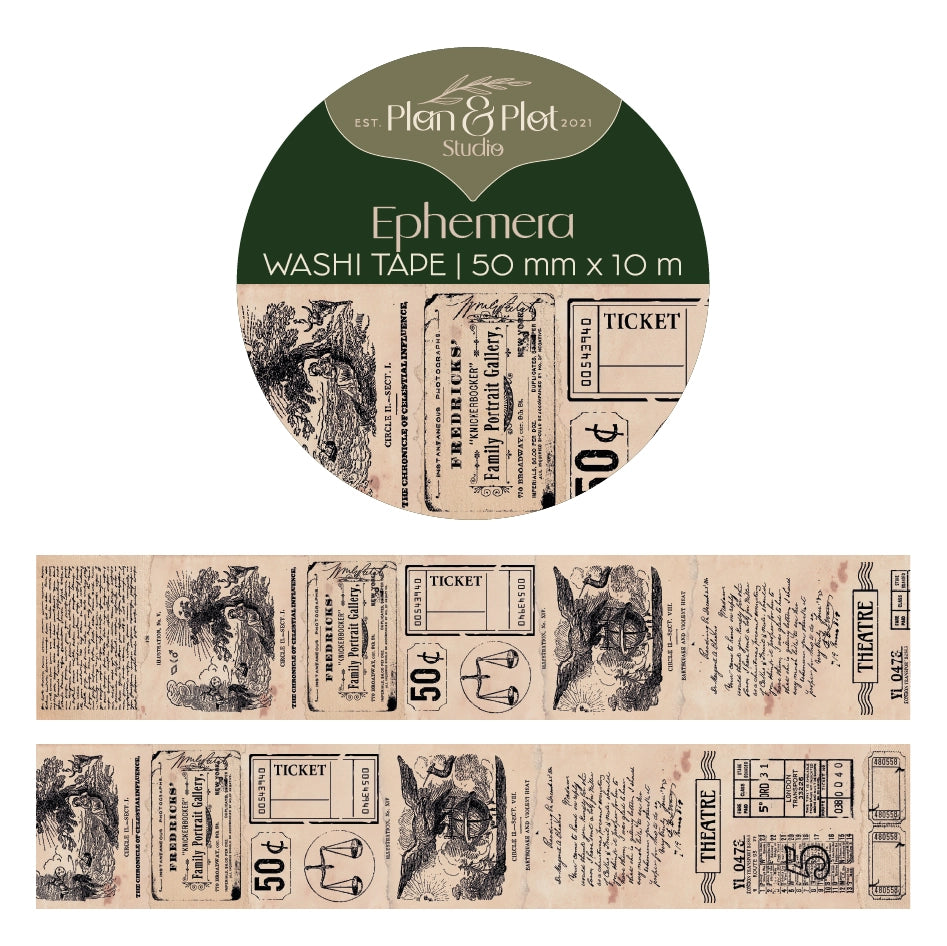 Washi tape Ephemera - Plan & Plot Studio