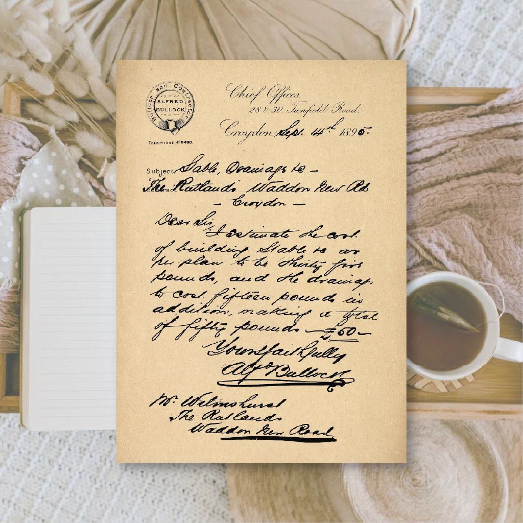 Ephemera papier Letters - Plan & Plot Studio