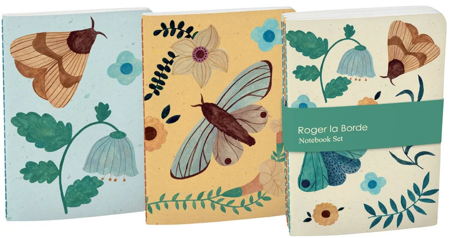 Set A6 notitieboekjes Flutter and Bloom - Roger la Borde