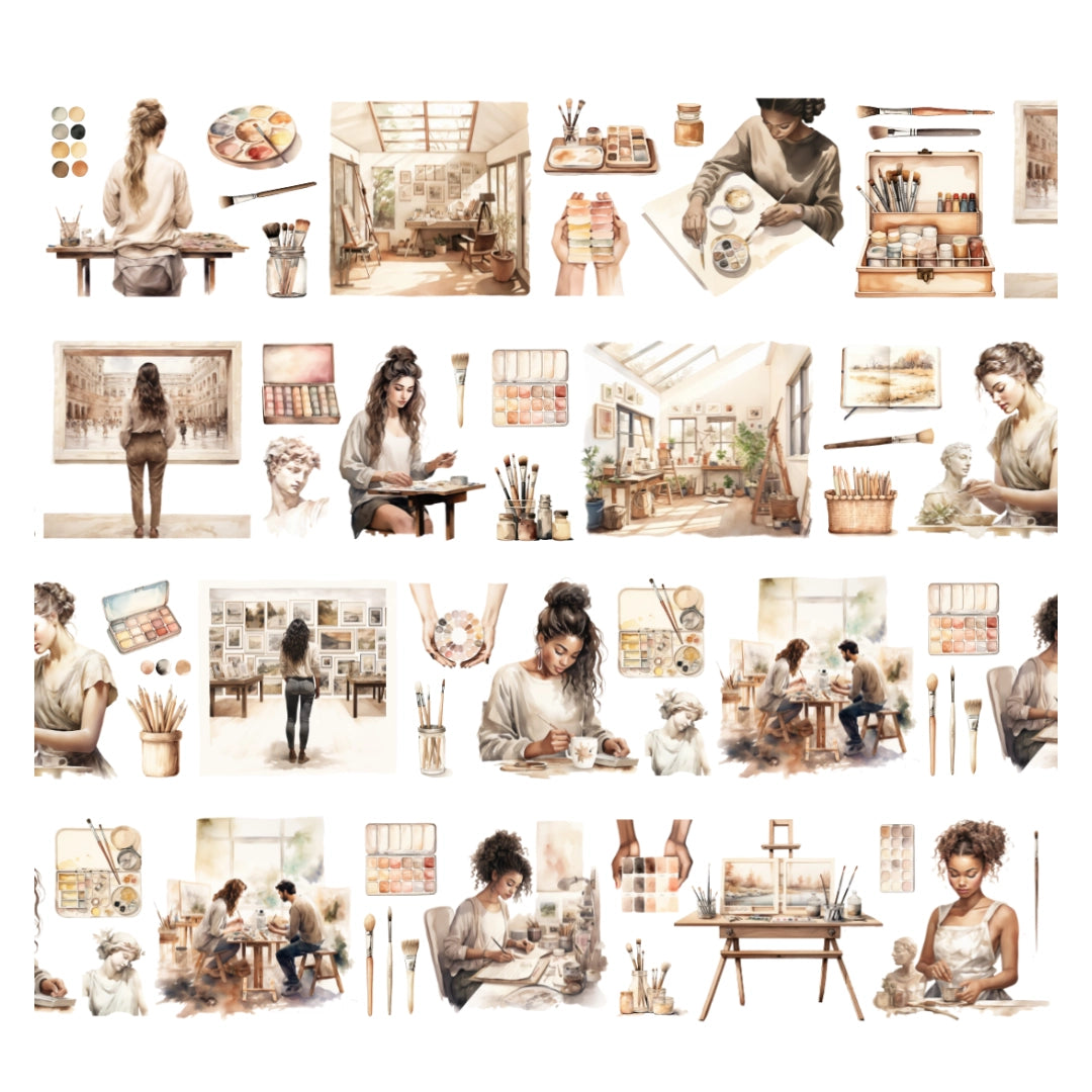 PET tape Artistic Spirit 1 meter - Penpaling Paula