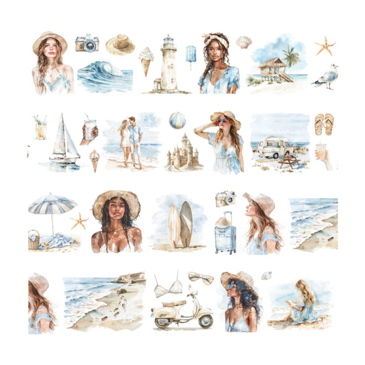 PET tape Summer Day 1 meter - Penpaling Paula