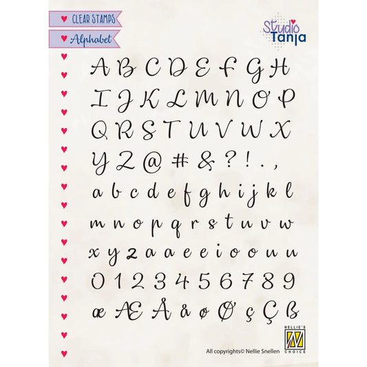 Stempelset Alfabet schrijfletter - Nellie's Choice