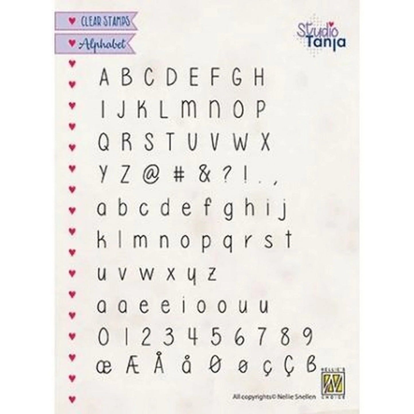 Stempelset Alfabet blokletter- Nellie's Choice
