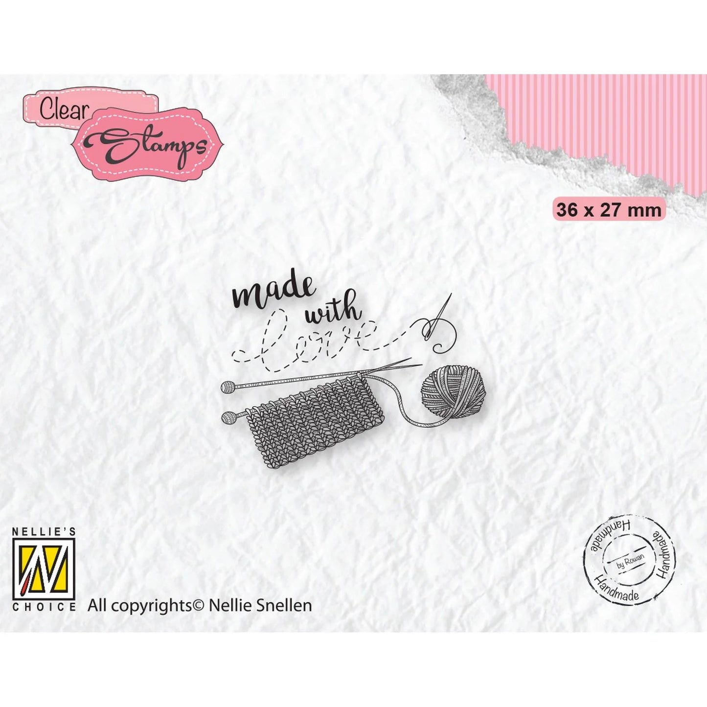Stempel Made with Love Breien - Nellie's Choice