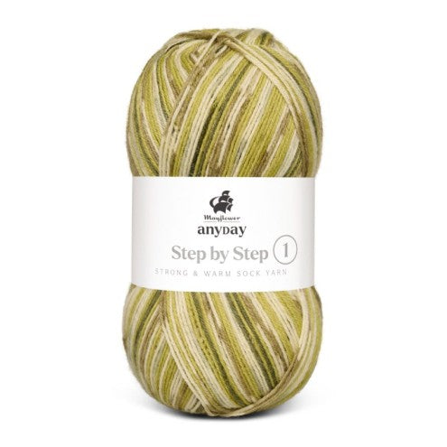 Sokkenwol kleur 3 olive - Mayflower