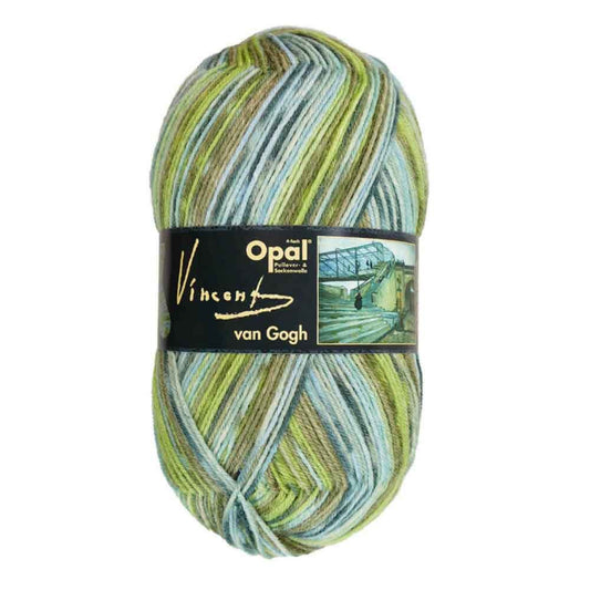 Sokkenwol 5434 groen/blauw - Opal van Gogh