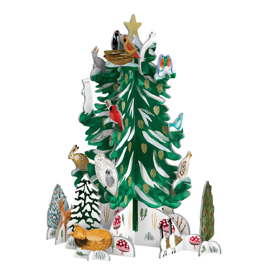 Pop-up adventskalender Christmas Conifer - Roger la Borde
