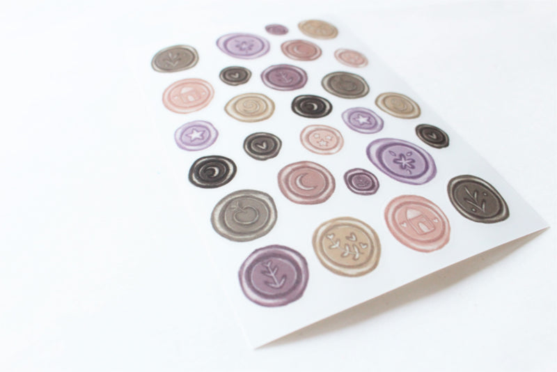 Rub on stickers Wax Seals - Nikki Dotti