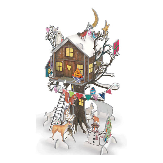 Pop-up adventskalender Christmas Treehouse - Roger la Borde