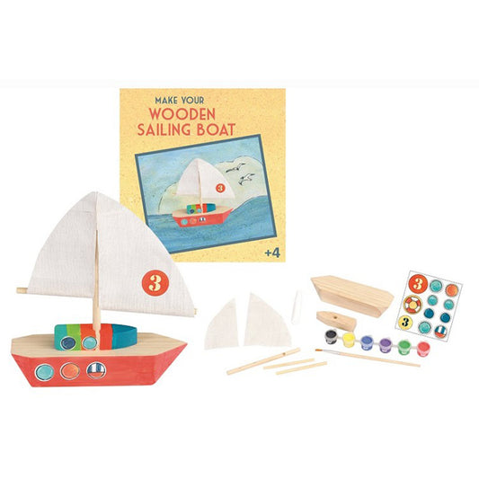 Knutselpakket houten zeilboot schilderen - Egmont Toys